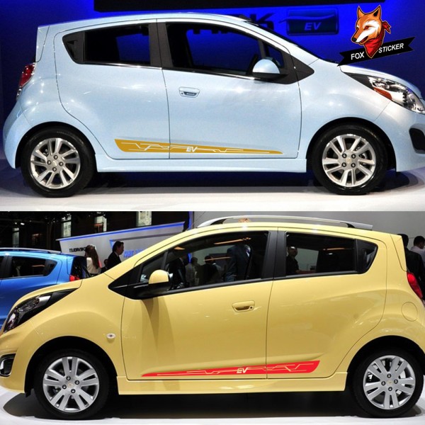 Auto Body Door Wasit Vinyl Film Decals Spark Car Door Side Stickers Automobile Styling Car Tuning Accessories for Chevrolet